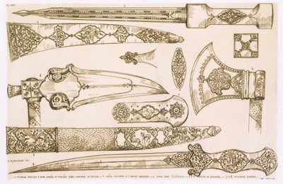 Islamic and Moorish Designs for Knife Blades, from 